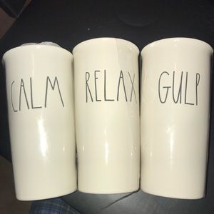 Rae Dunn Kitchen - Rae Dunn Set of 3 Coffee Tea Mug Tumbler NWT Rae Dunn Kitchen - Rae Dunn Set of 3 Coffee Tea Mug Tumbler NWT